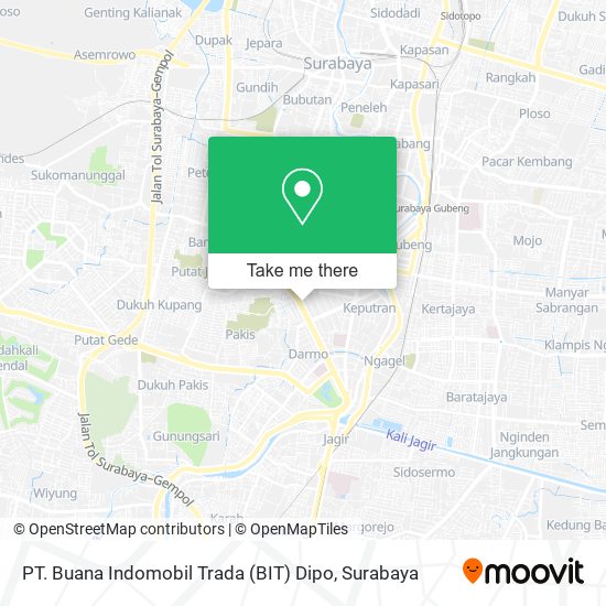 PT. Buana Indomobil Trada (BIT) Dipo map