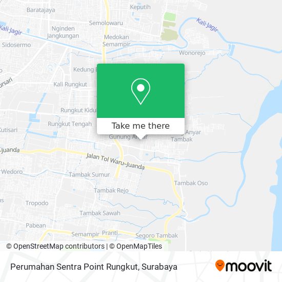 Perumahan Sentra Point Rungkut map