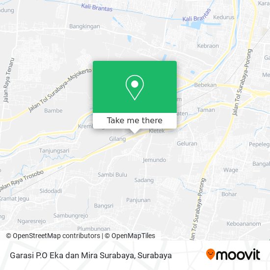 Garasi P.O Eka dan Mira Surabaya map