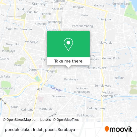 pondok claket Indah, pacet map