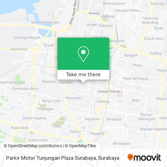 Parkir Motor Tunjungan Plaza Surabaya map