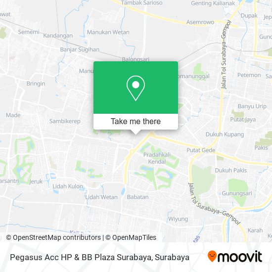 Pegasus Acc HP & BB Plaza Surabaya map