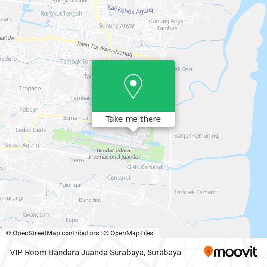 VIP Room Bandara Juanda Surabaya map