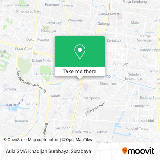 Aula SMA Khadijah Surabaya map