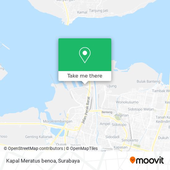 Kapal Meratus benoa map