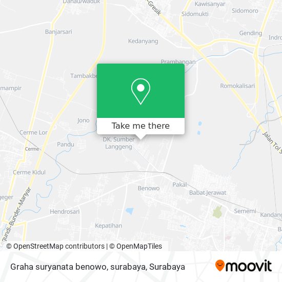 Graha suryanata benowo, surabaya map