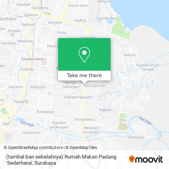 (tambal ban sebelahnya) Rumah Makan Padang 'Sederhana' map