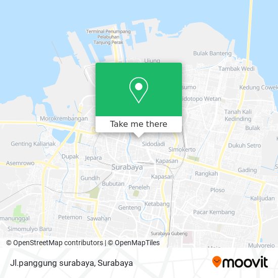 Jl.panggung surabaya map