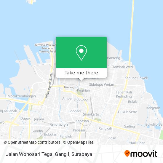 Jalan Wonosari Tegal Gang I map
