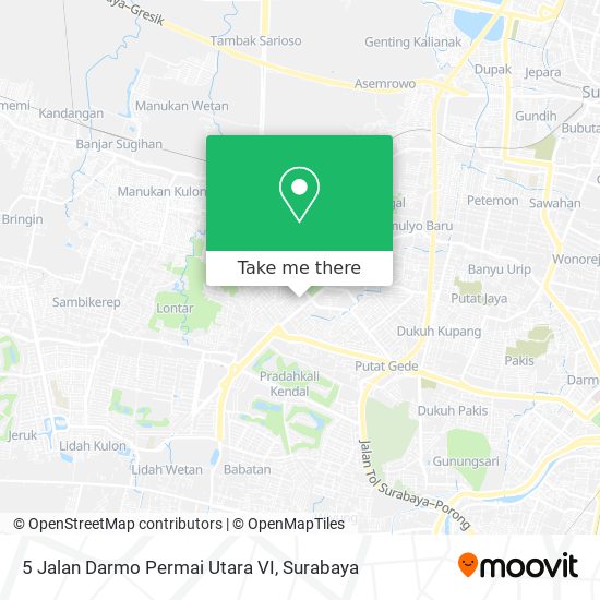 5 Jalan Darmo Permai Utara VI map