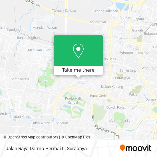 Jalan Raya Darmo Permai II map