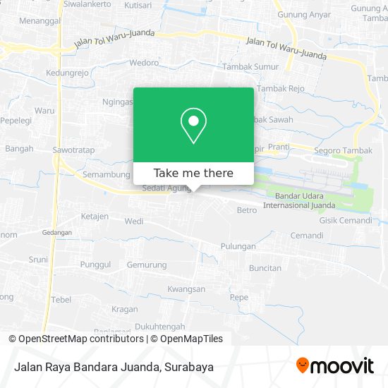 Jalan Raya Bandara Juanda map