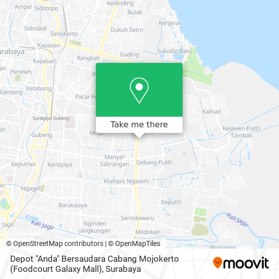 Depot "Anda" Bersaudara Cabang Mojokerto (Foodcourt Galaxy Mall) map