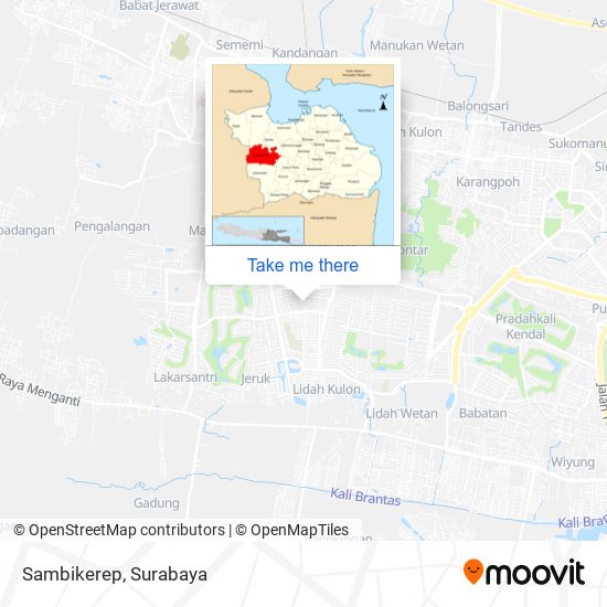 Sambikerep map