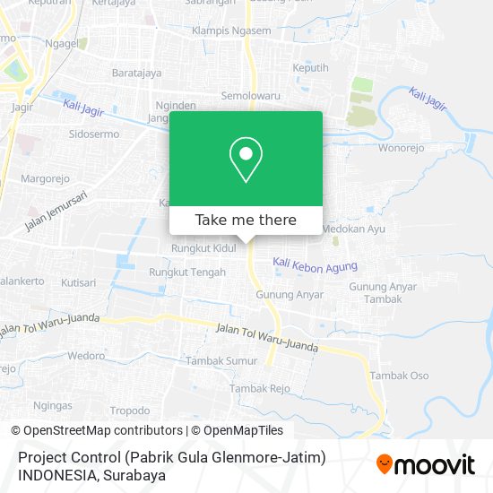 Project Control (Pabrik Gula Glenmore-Jatim) INDONESIA map