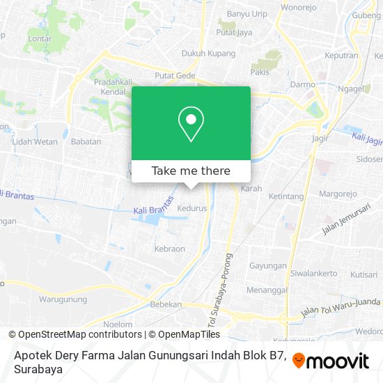 Apotek Dery Farma Jalan Gunungsari Indah Blok B7 map