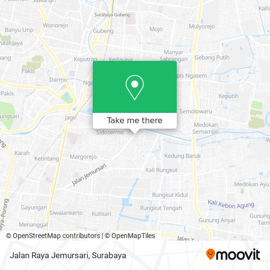 Jalan Raya Jemursari map