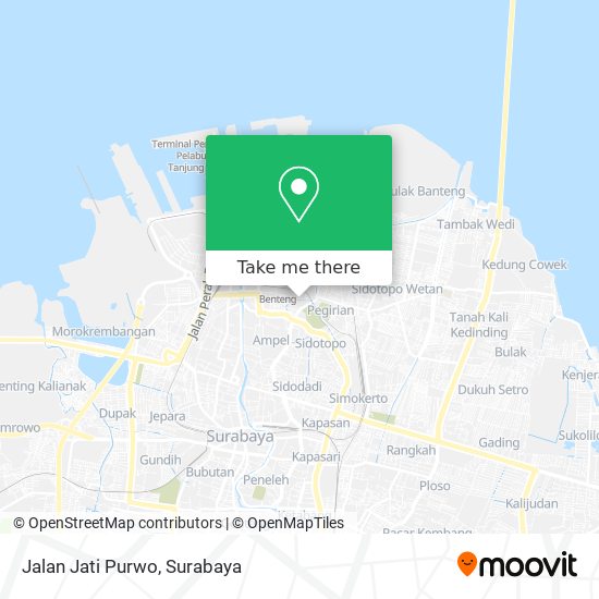 Jalan Jati Purwo map