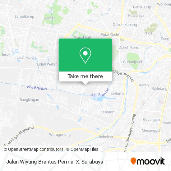 Jalan Wiyung Brantas Permai X map