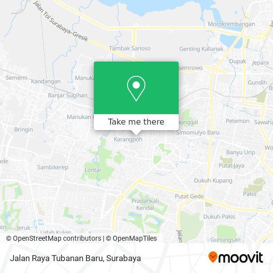 Jalan Raya Tubanan Baru map