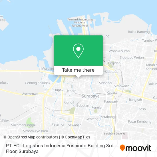 PT. ECL Logistics Indonesia Yoshindo Building 3rd Floor map
