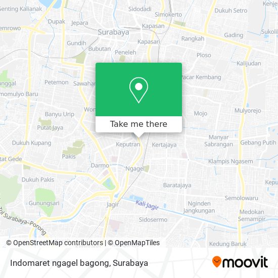 Indomaret ngagel bagong map