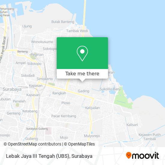 Lebak Jaya III Tengah (UBS) map