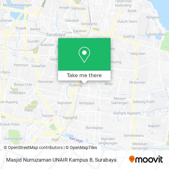 Masjid Nurruzaman UNAIR Kampus B map