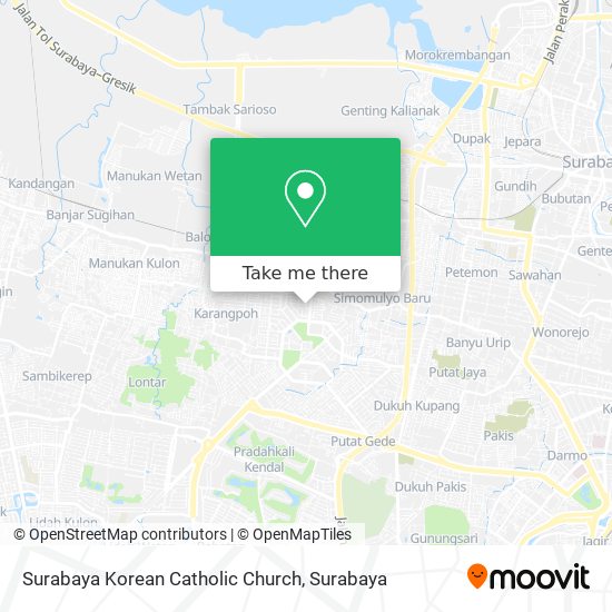 Surabaya Korean Catholic Church map