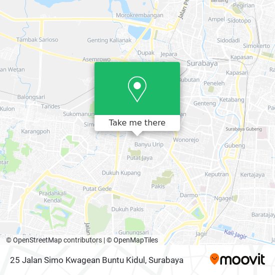25 Jalan Simo Kwagean Buntu Kidul map