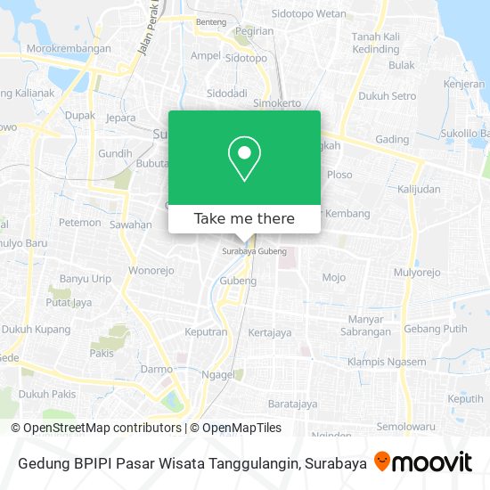 Gedung BPIPI Pasar Wisata Tanggulangin map