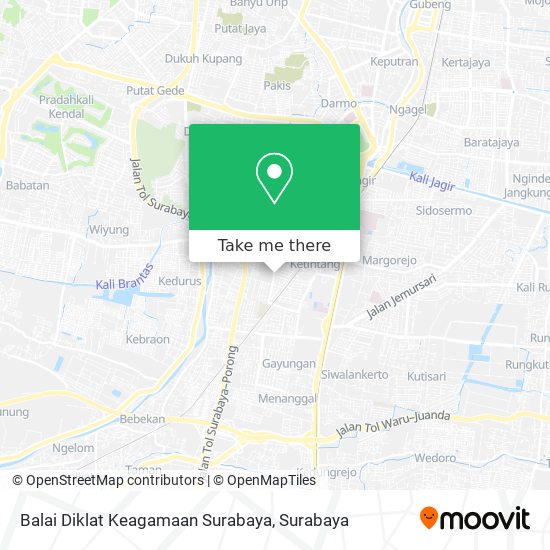 Balai Diklat Keagamaan Surabaya map