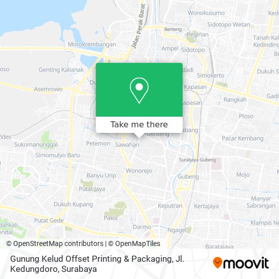 Gunung Kelud Offset Printing & Packaging, Jl. Kedungdoro map