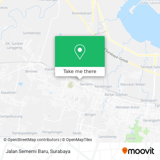 Jalan Sememi Baru map