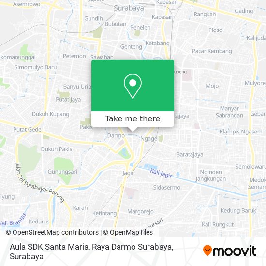 Aula SDK Santa Maria, Raya Darmo Surabaya map