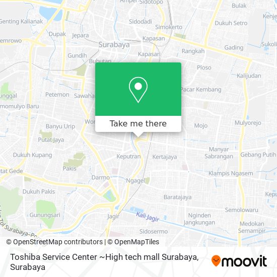 Toshiba Service Center ~High tech mall Surabaya map