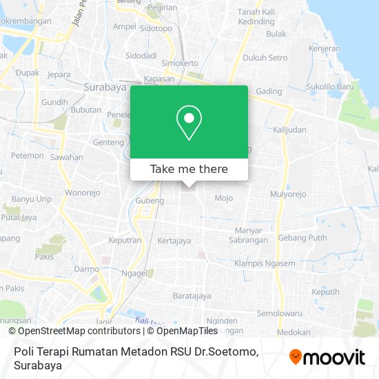 Poli Terapi Rumatan Metadon RSU Dr.Soetomo map