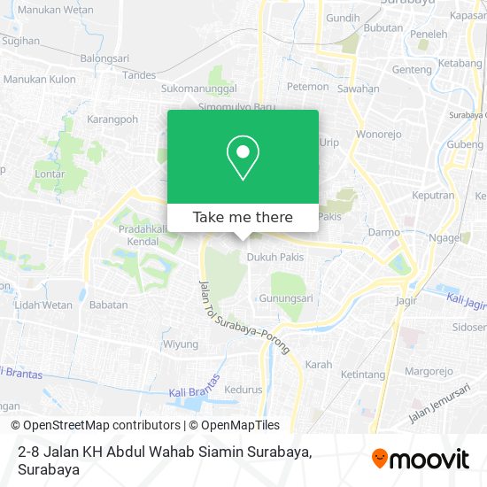 2-8 Jalan KH Abdul Wahab Siamin Surabaya map