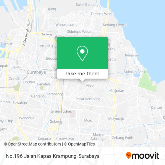 No.196 Jalan Kapas Krampung map