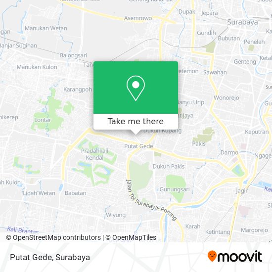 Putat Gede map