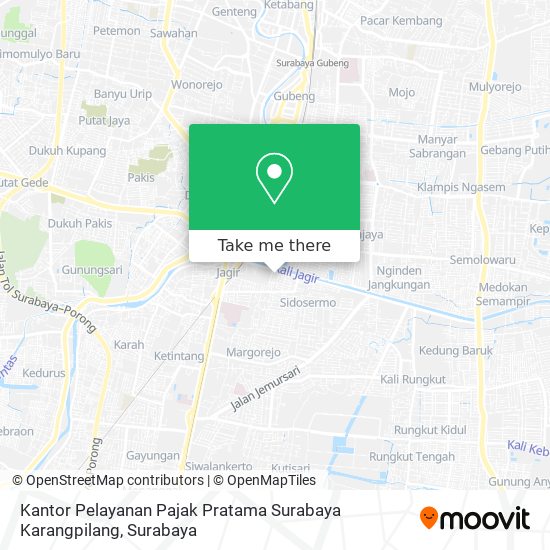 Kantor Pelayanan Pajak Pratama Surabaya Karangpilang map