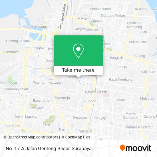 No. 17 A Jalan Genteng Besar map