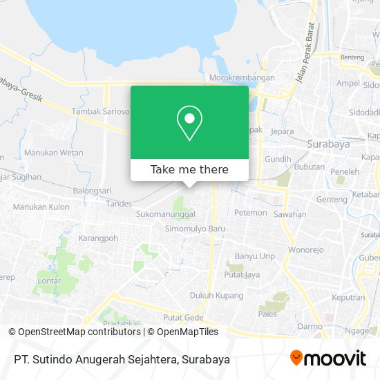 PT. Sutindo Anugerah Sejahtera map