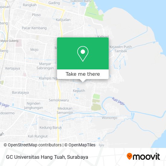 GC Universitas Hang Tuah map