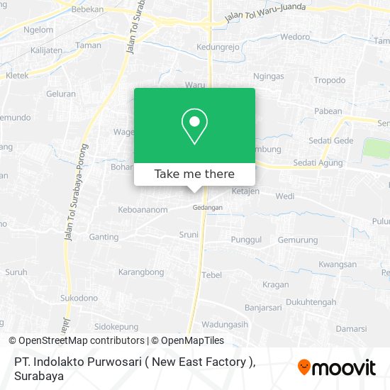 PT. Indolakto Purwosari ( New East Factory ) map