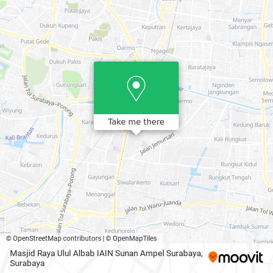 Masjid Raya Ulul Albab IAIN Sunan Ampel Surabaya map