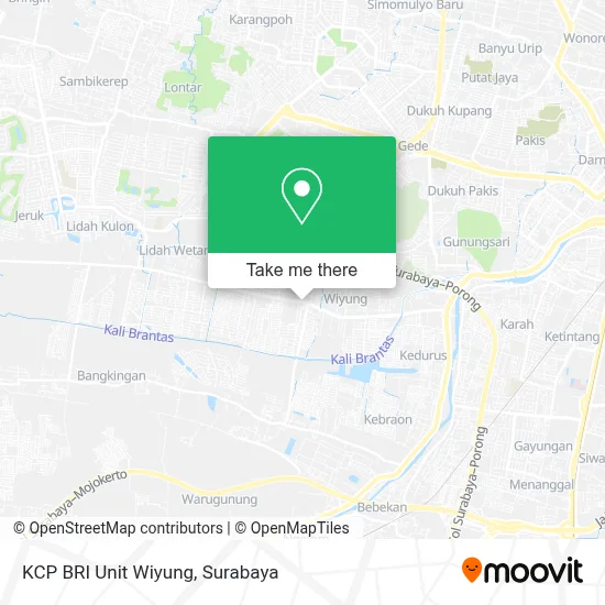 KCP BRI Unit Wiyung map