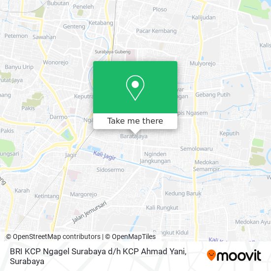 BRI KCP Ngagel Surabaya d / h KCP Ahmad Yani map