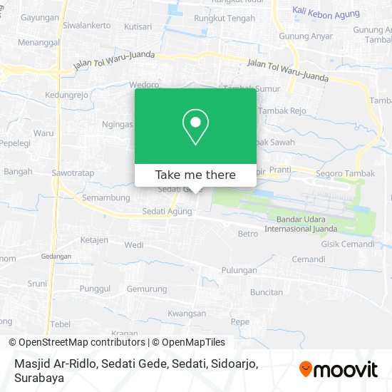 Masjid Ar-Ridlo, Sedati Gede, Sedati, Sidoarjo map