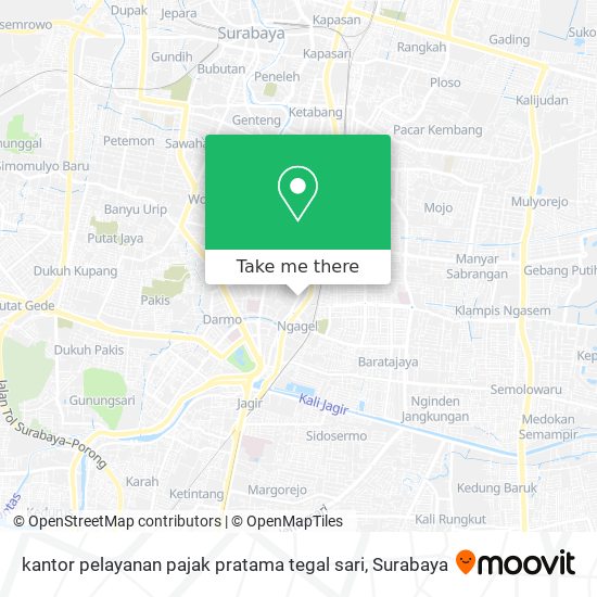 kantor pelayanan pajak pratama tegal sari map